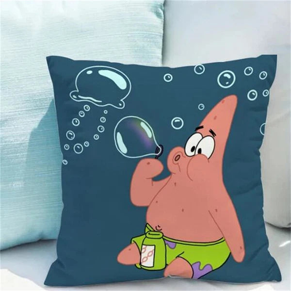 Decor S-Spongebob for Pillowcases Sofa Cushions Covers Home Decor Short Plush