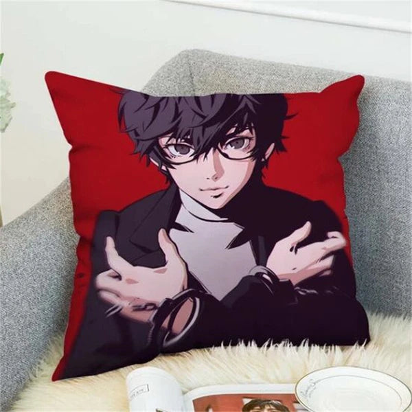 Anime Cartoon Persona 5 Print Cushion Cover Sofa Home Decor Pillowcase