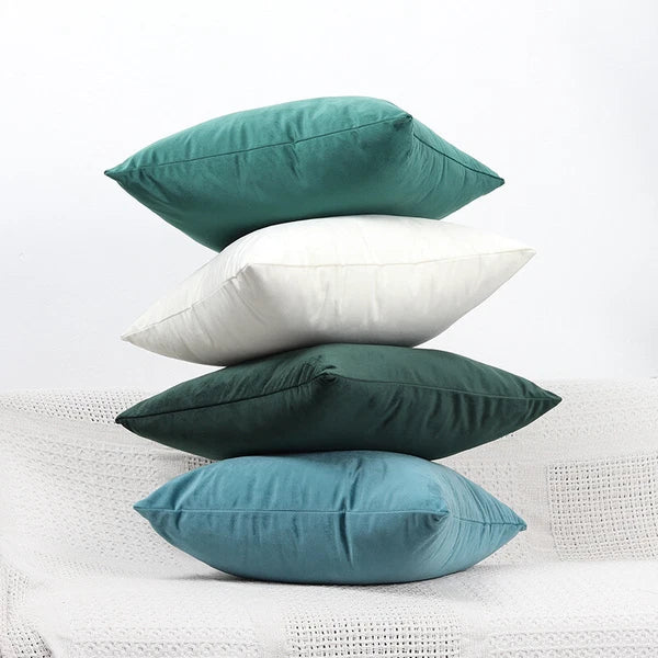 UK 16" 18" 20" 22" 24" Velvet Cushion Cover Pillow Case Home Sofa Bed Decor
