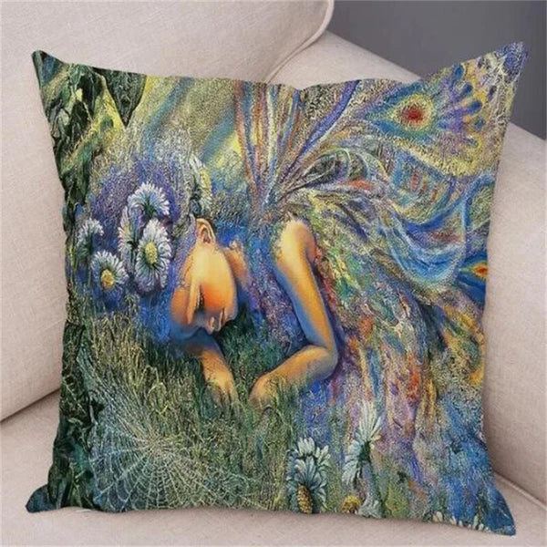 Cartoon Forest Elf Cushion Cover Decor Pillow Case for Sofa Car Room Pillowcase