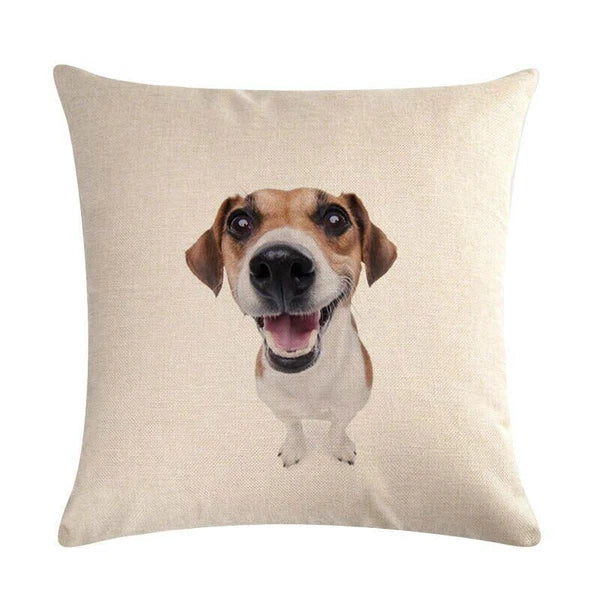 Dog Pattern Throw Pillow Cushion Cover  Home Sofa Bed Decorative