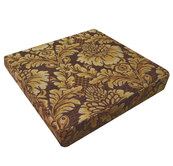 We57 - Brown Big Peony Flower Leaf Bolster Case/Pillow/Sofa Seat Cushion Cover