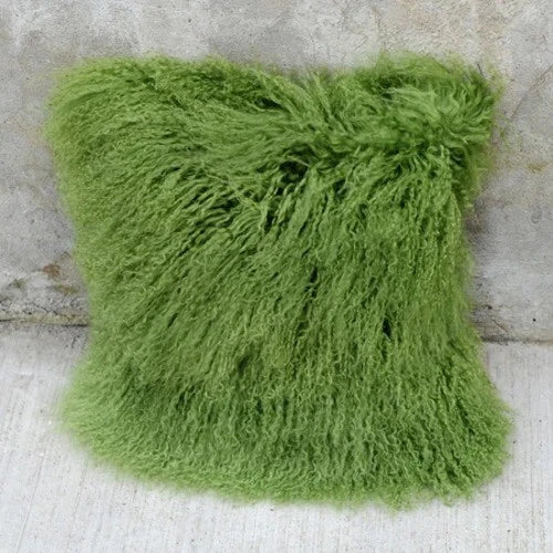 Mongolian Lamb Fur Cushion Cover, Sofa Pillow Cover Home Decoration No Stuffing