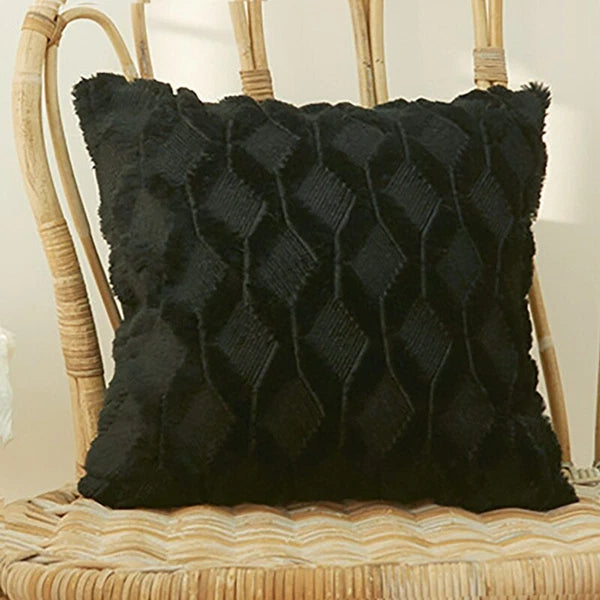 Throw Pillow Cushion Cover Decor Fur Remove Sofa Plush Case Home Fluffy Soft Bed