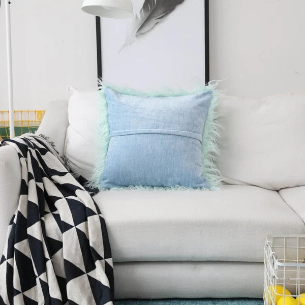 Furry Shaggy Pillow Cover Sofa Cushion Covers Pillowcases Bed Throw Home Decor