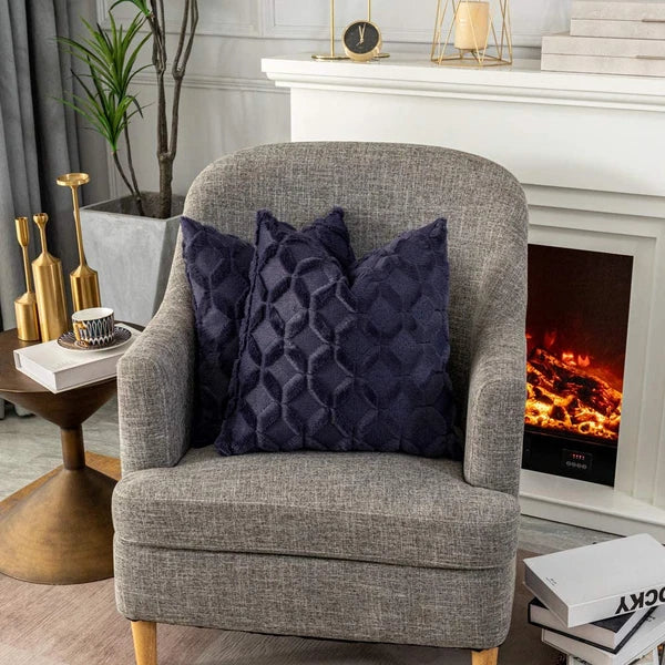 Pillow Cover Plush Solid Nordic Cushion Cover Living Room Sofa Home Decorations