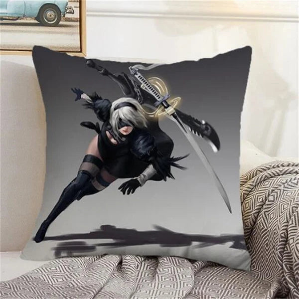 Nier Automata Pillowcases for Sofa Cushions Custom Decor Home Pillows Covers