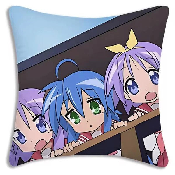Kawaii Lucky Star Pillow Covers Cartoon Sofa Decor Home Printing Cushion Cover