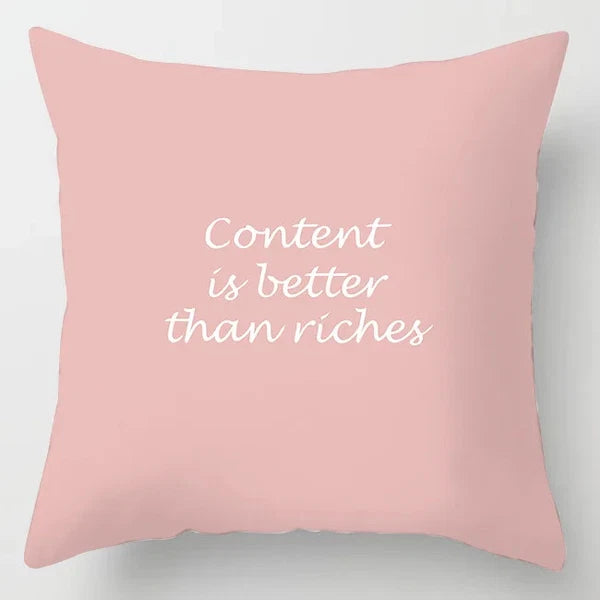 Pink Feather Pillowcase Decorative Sofa Cushion Case Bed Pillow Cover Home Decor
