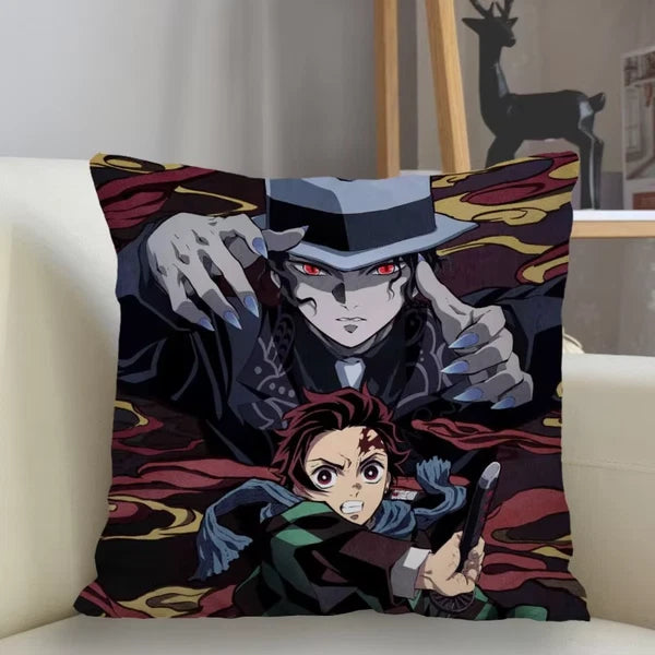 45X45Cm Polyester Demon Slayer Pillowcase Sofa Decoration Cushion Cover Home Dec