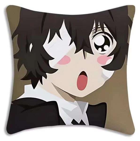 Bungou Stray Dogs Pillow Covers Sofa Decorative Home Printing Cute Cushion Cover