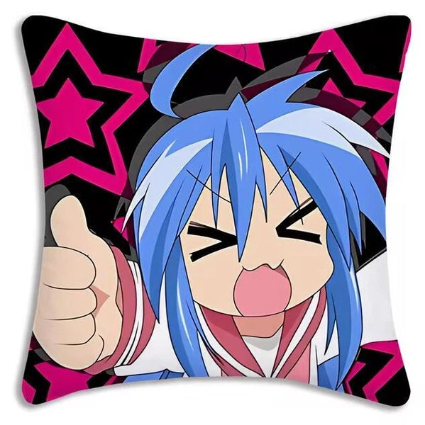 Kawaii Lucky Star Pillow Covers Cartoon Sofa Decor Home Printing Cushion Cover