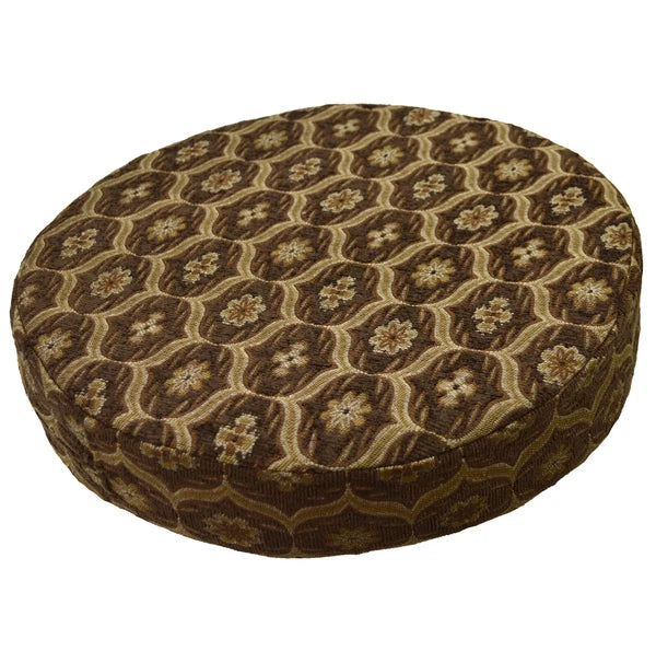 We61 -Dk Brown Gold Eye Flora Damask Bolster Case/Pillow/Sofa Seat Cushion Cover