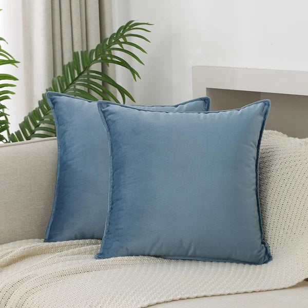 Throw Pillow Covers Pack of 2 Soft Decorative Square Cushion Covers for Couch