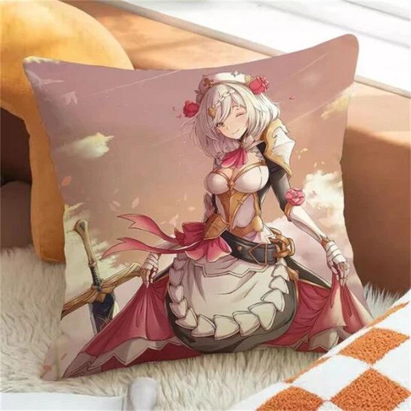 Genshin Impact Pillowcase Throw Pillow Cushion Cover Home Car Decoration Sofa