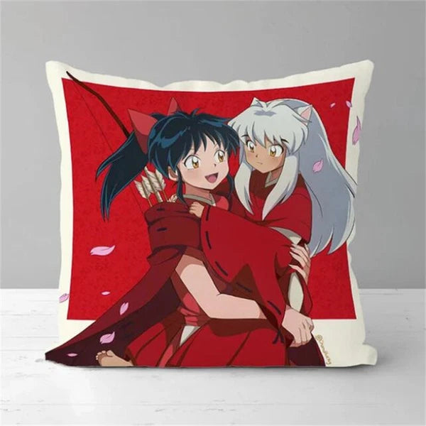 Inuyasha Printing Anime Pillowcases for Short Plush Sofa Decor Cushion Cover