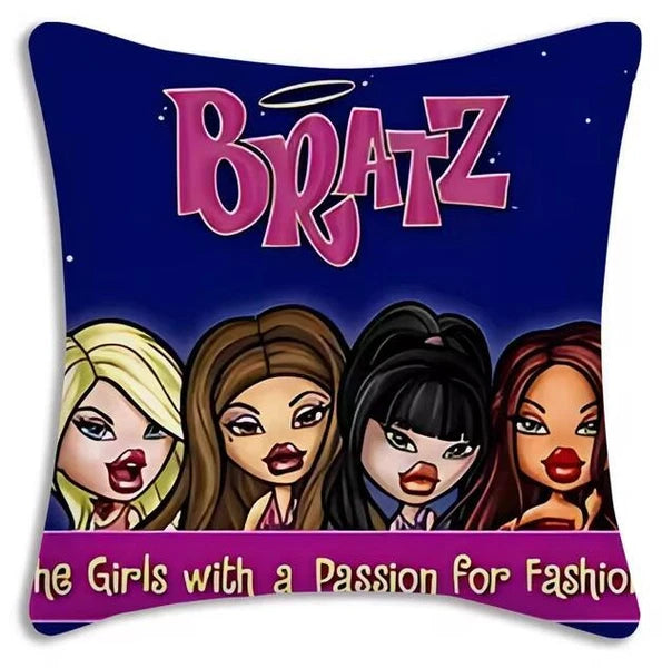 Bratz Doll Pillow Cover Cartoon Sofa Decorative Home Printing Cute Cushion Cover