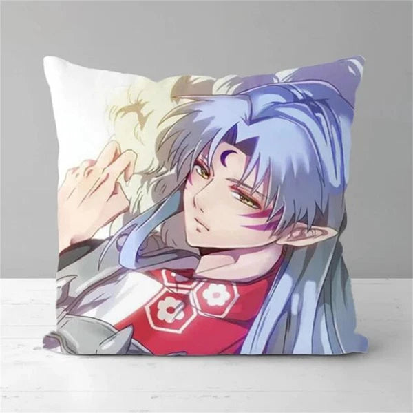 Inuyasha Printing Anime Pillowcases for Short Plush Sofa Decor Cushion Cover