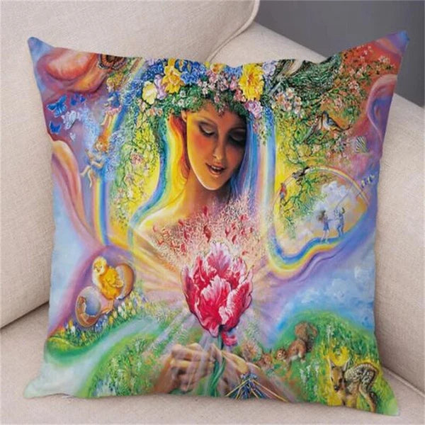 Cartoon Forest Elf Cushion Cover Decor Pillow Case for Sofa Car Room Pillowcase