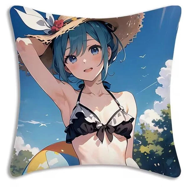 Kawaii Mikus Pillow Covers Cartoon Sofa Decor Home Printing Cute Cushion Cover