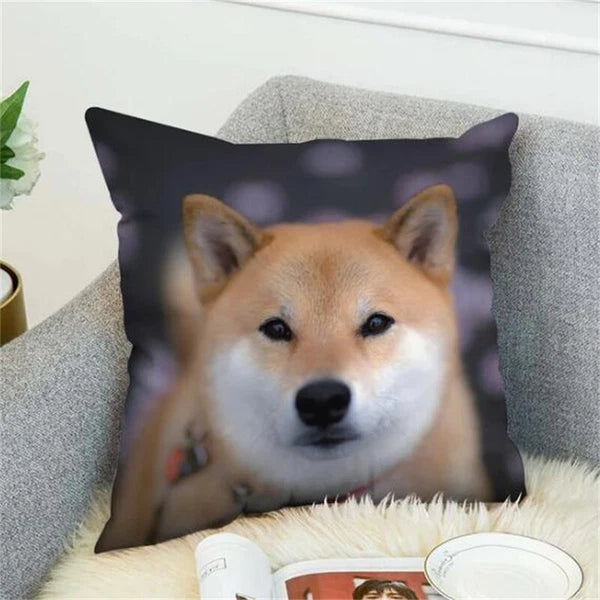 Shiba Inu Pillow Cover Decorative for Bed Pillowcase Fall Decor Car Sofa Cushion