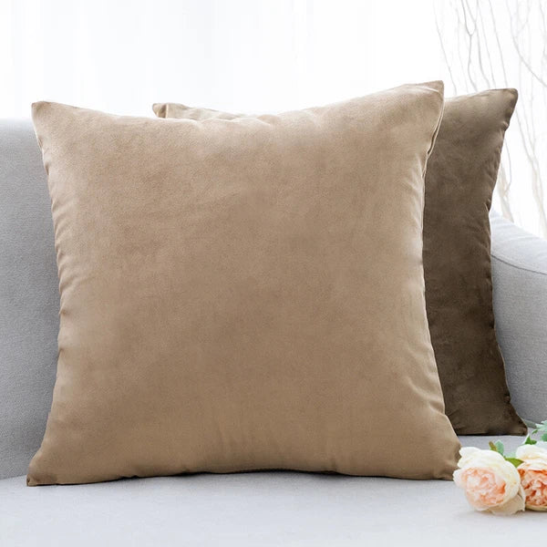 UK 16" 18" 20" 22" 24" Velvet Cushion Cover Pillow Case Home Sofa Bed Decor