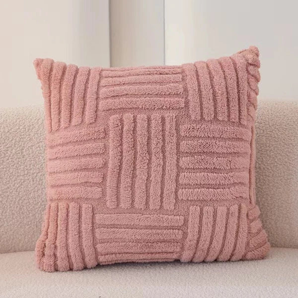 43CM x 43CM Fluffy Faux Soft Plush Pillow Case Cover Cushion Home Bed Sofa Decor
