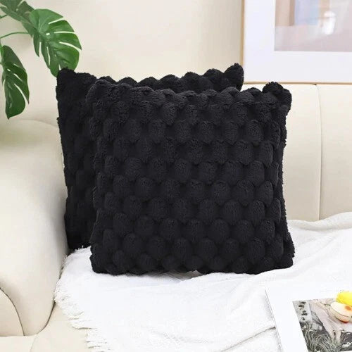Plush Cushion Cover on Sofa Bed Room Decor Beauty Decoration Pillowcase