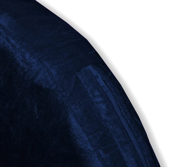 Mv19 Dark-Blue Crushed Velvet Sofa Seat Patio Bench Cushion Bolster Cover/Runner
