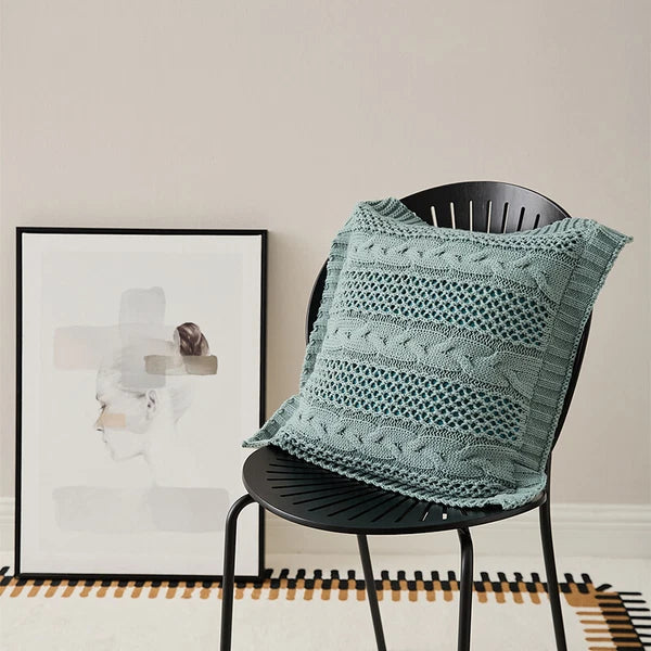 45*45cm Square Knitted Pillowcase Throw Waist Cushion Covers Sofa Bed Home Decor