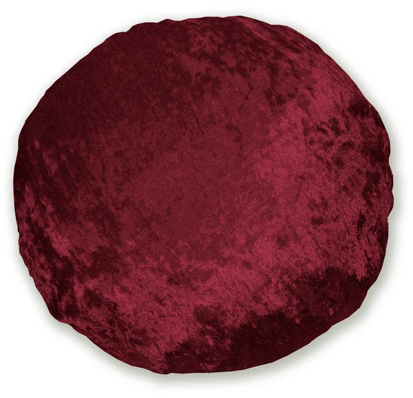 Mv25 D-Red Crushed Velvet Sofa Seat Patio Bench Box Cushion Bolster Cover/Runner