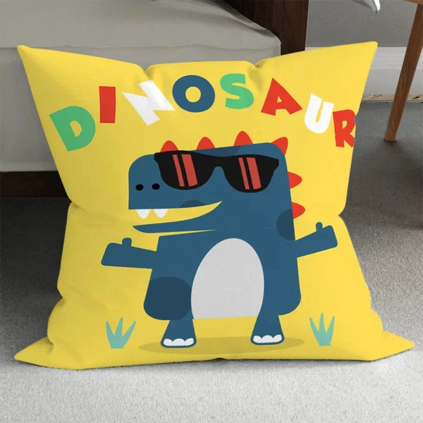 Home Room Gift Sofa Bed Chair Pillowcase Cartoon Dinosaur Pillowcase Cute