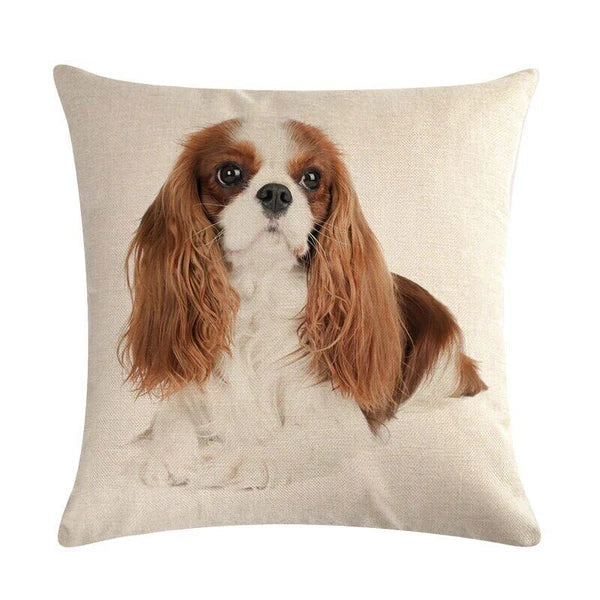 Dog Pattern Throw Pillow Cushion Cover  Home Sofa Bed Decorative