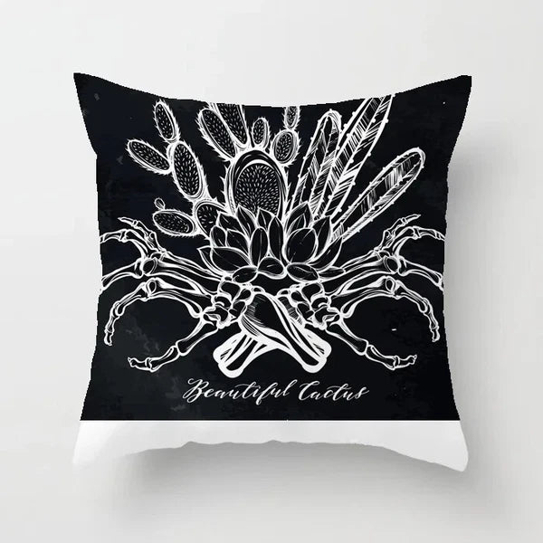 Cactus Succulent Plants Pillowcase Decor Sofa Cushion Case Bed Pillow Cover