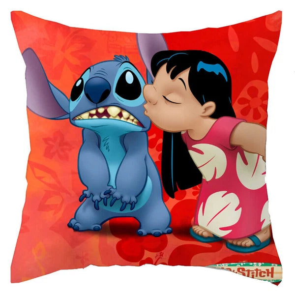 Lilo Stitch 3D Cushion Cover Throw Pillow Case Home Sofa Bed Decor Gift 45*45CM