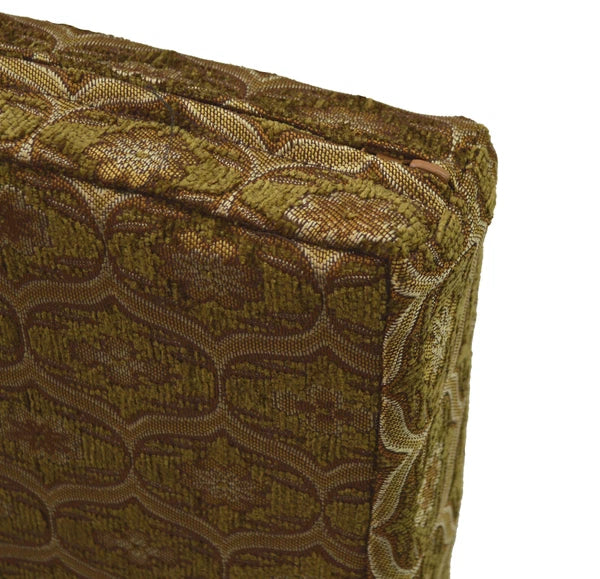 We62 -Olive Brown Eye Flora Damask Bolster Case/Pillow/Sofa Seat Cushion Cover