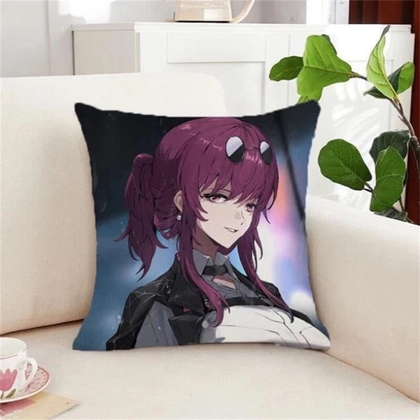 Silver Wolf Kafka Sofa Cushion Covers Honkai Star Rail Pillowcase House Decor