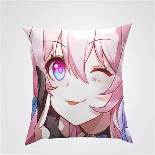Anime Cartoon Honkai Star Rail Print Cushion Cover Sofa Home Decor Pillowcase
