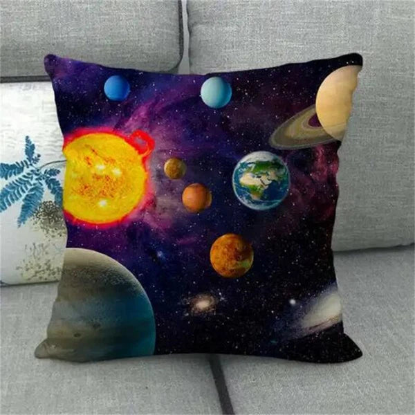 Planet Space Galaxy Planet Pillow Case Home Decorative Cushions for Sofa Room