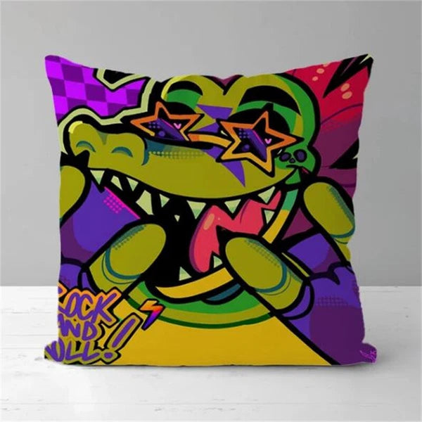 Pillow Covers Decorative Sofa Printing Home Cute Fnaf Short Plush Cushion Cover