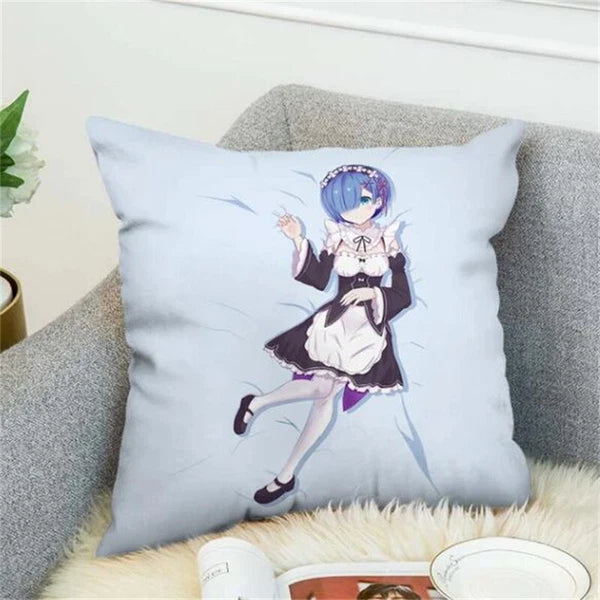 Anime REM Decorative Pillows Covers Cushion Cover Pillowcase Home Decor Sofa