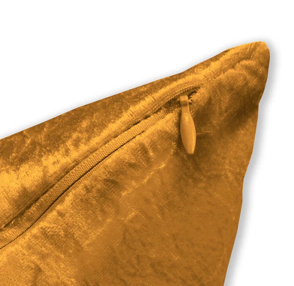 Mv05 O-Gold Crush Velvet Sofa Seat Patio Bench Box Cushion Bolster Cover/Runner