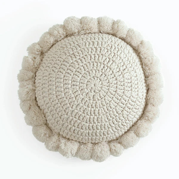 Round Seat Pad Cushion Chair Knit Waist Garden Sofa Bed Patio Floor Pillow Case