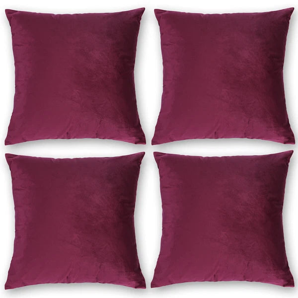 Velvet Soft Cushion Cover, 2 Pack Modern Decorative Throw Pillow Case 18"x18"