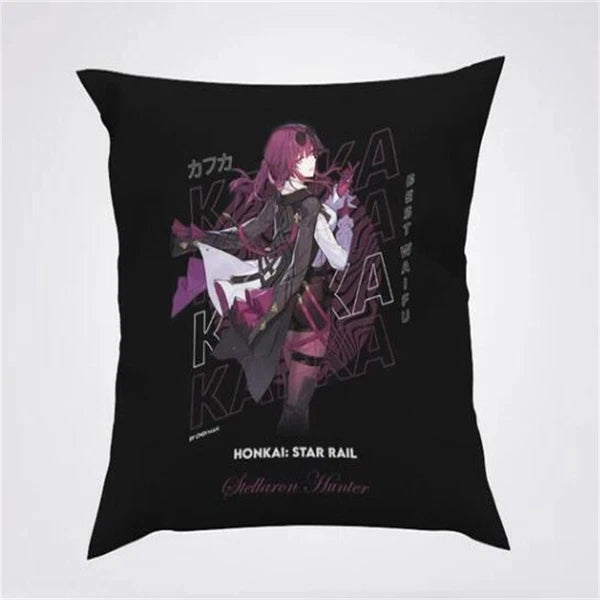 Anime Cartoon Honkai Star Rail Print Cushion Cover Sofa Home Decor Pillowcase