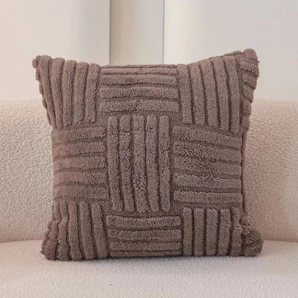 43CM x 43CM Fluffy Faux Soft Plush Pillow Case Cover Cushion Home Bed Sofa Decor