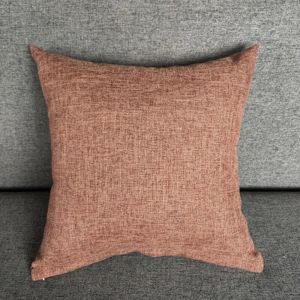 1PC Pillowcase Cushion Cover Throw Waist Pillow Case Cotton Linen Sofa Couch Bed
