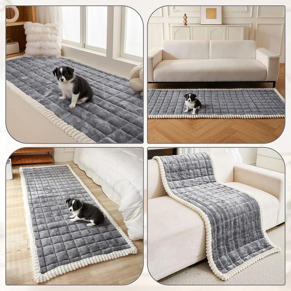 Velvet Couch Covers Sofa Cushion Protector Pets Non Slip Dog Bed Cover Pet Mat