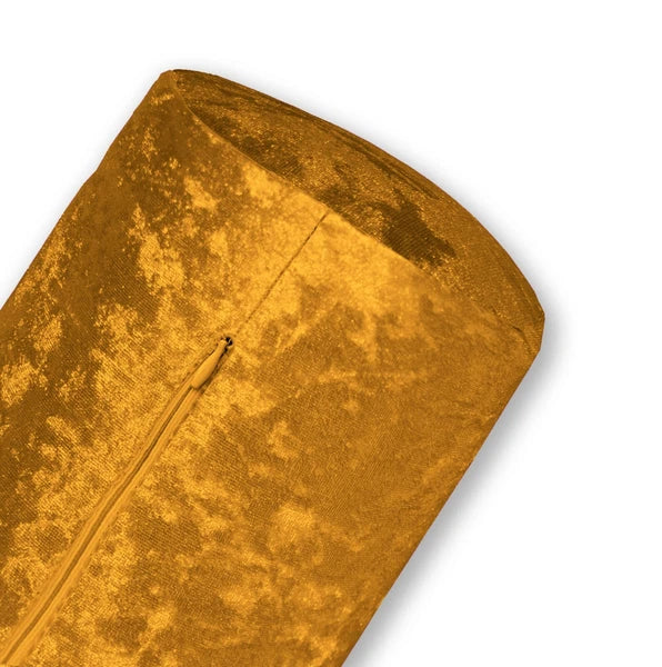 Mv05 O-Gold Crush Velvet Sofa Seat Patio Bench Box Cushion Bolster Cover/Runner