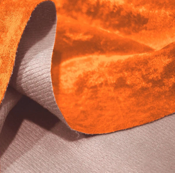 Mv100 Orange Crush Velvet Sofa Seat Patio Bench Box Cushion Bolster Cover/Runner